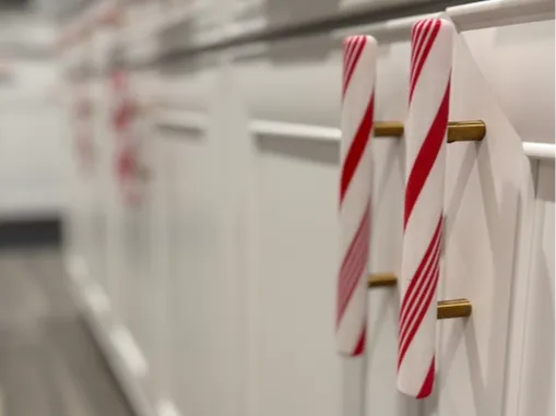 Peppermint Handle Cover - Candy Cane