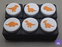 Square Board Clicker Dino Caps