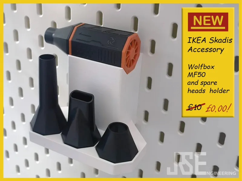 Ikea Skadis Wolfbox MF50 Electric Duster Holder