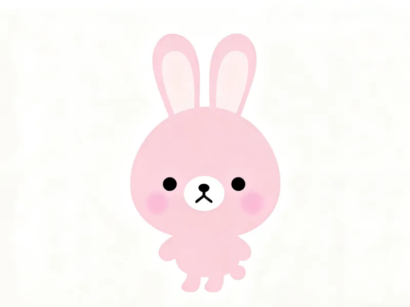 Pink Bunny Hair Clip