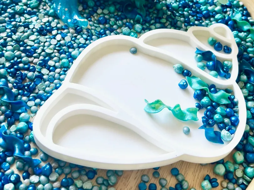 Seashell Play Seashell Sensory play tray - Free 3D Print Model - MakerWorld