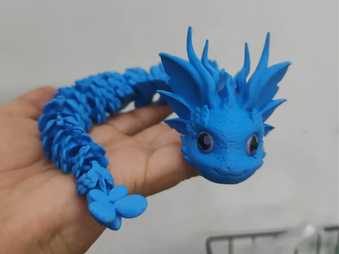 Miniatura 2 do modelo 3D 可爱的蛟蛇--网红蛇（31cm，4小时打印）