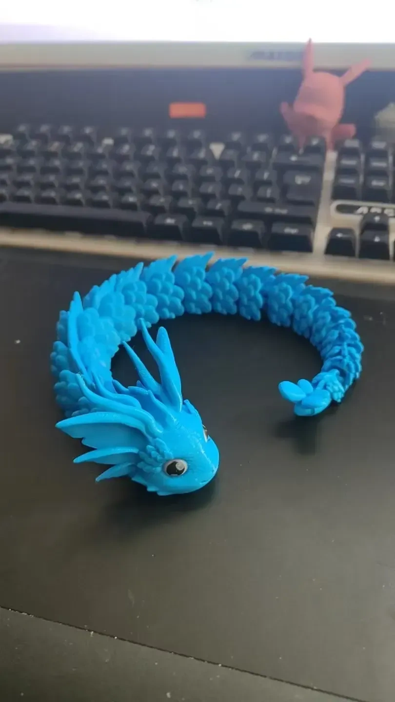 Miniatura 6 do modelo 3D 可爱的蛟蛇--网红蛇（31cm，4小时打印）