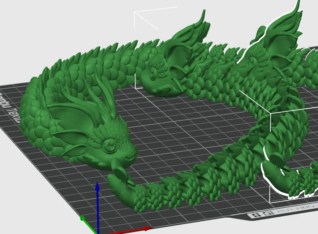 Miniatura 5 do modelo 3D 可爱的蛟蛇--网红蛇（31cm，4小时打印）