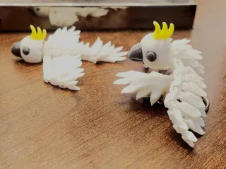 Pocket Pet - Flexi Baby Cockatoo & Keychain