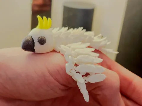 Pocket Pet - Flexi Baby Cockatoo & Keychain view 3