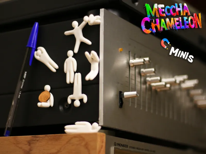 Meccha Chameleon Mini Magnetic Figurines