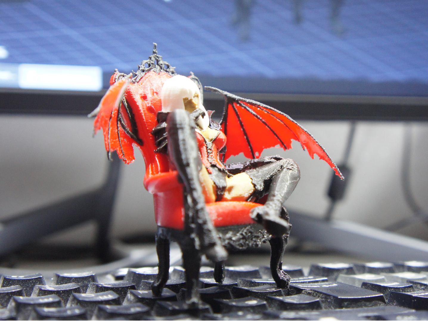 Vampire Queen on Throne (AMS Ready) (NSFW)