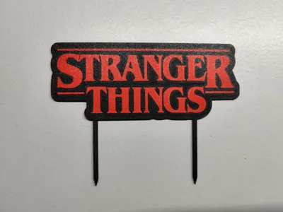 stranger things logo topper