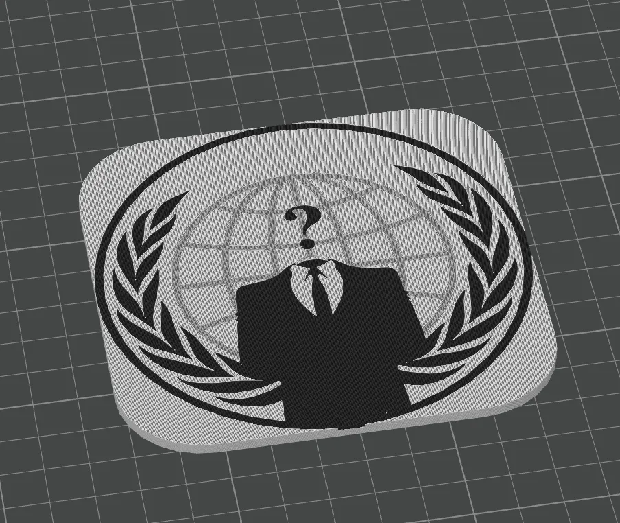 Anonymous Coaster by StefanKuliXYZ - MakerWorld