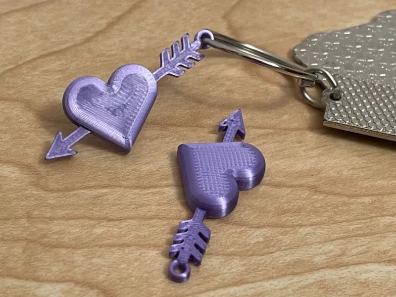 Valentine's Day heart pendant - 15 min print
