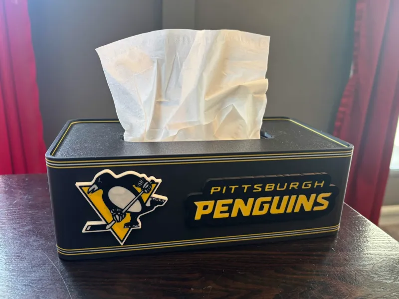 Pittsburgh Penguins Tissue Box Cover