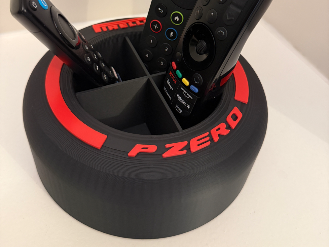F1 Tyre Rotating Organiser (TV Remote Controls)