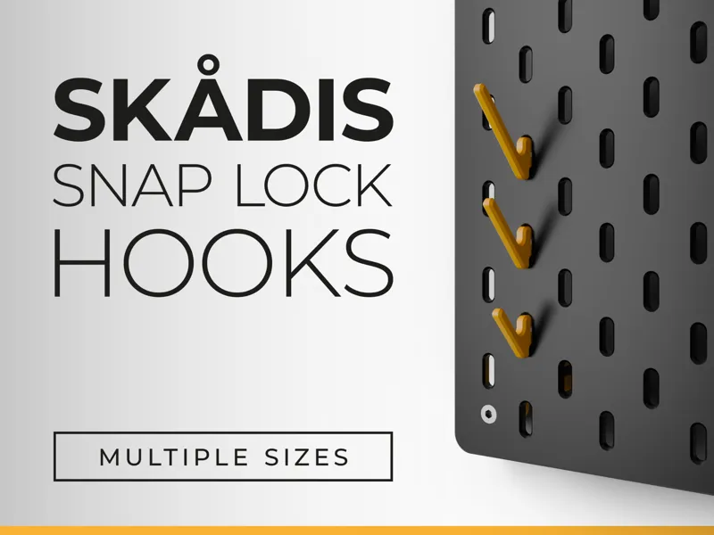 IKEA Skadis Snap Lock Hooks