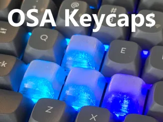 OSA profile keycaps (Keychron default keycaps)