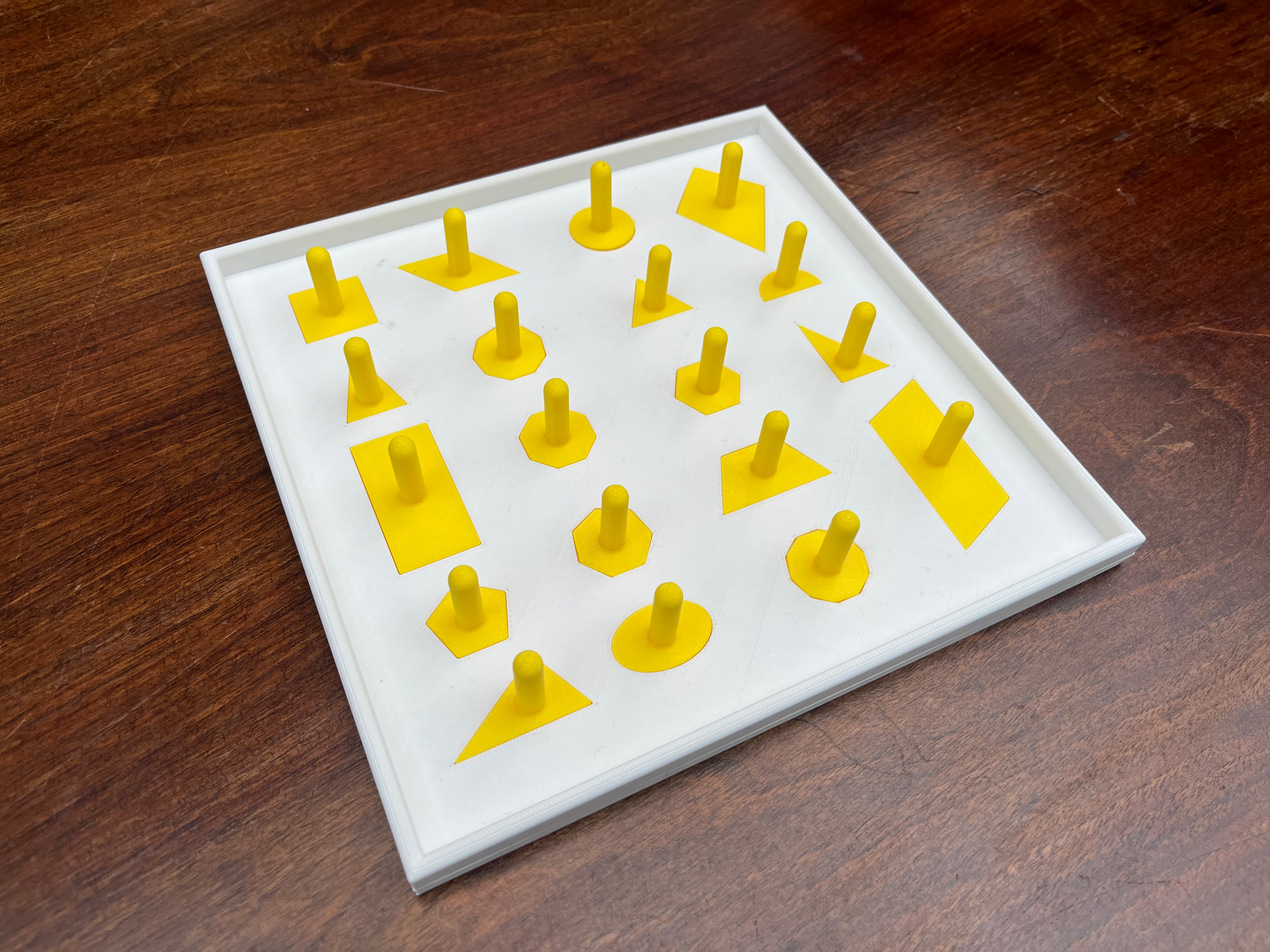 Learn Shapes Peg Puzzle for Kids 3D model
