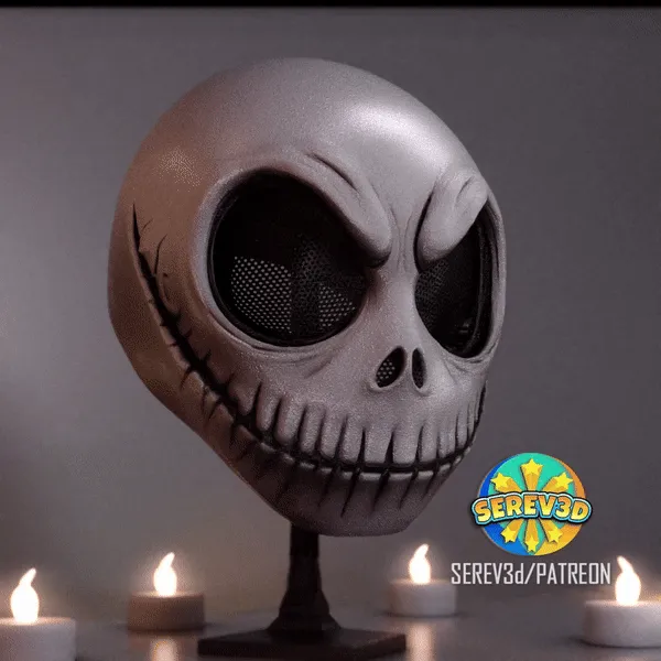 Mask-Jack Skellington Nightmare Christmas-SEREV3d