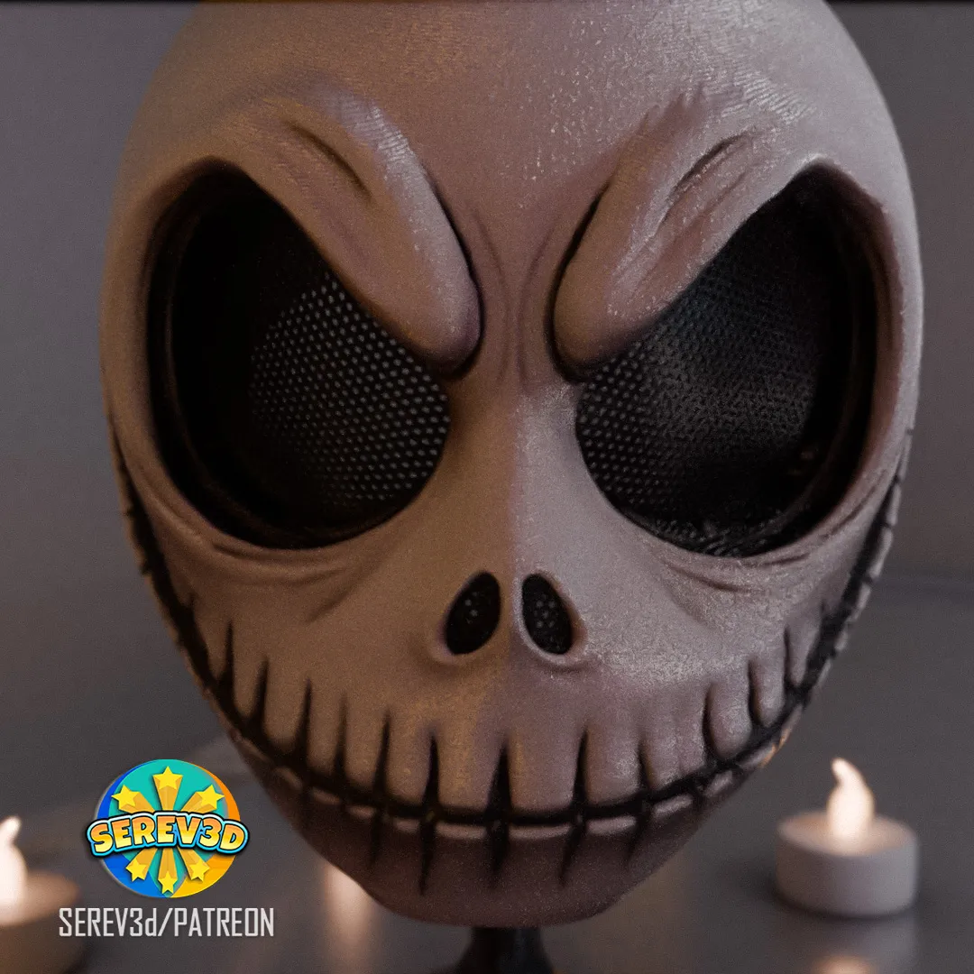 Mask-Jack Skellington Nightmare Christmas-SEREV3d view 3