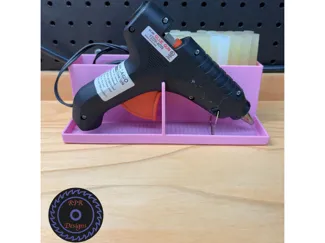 Large Hot Glue Gun Station with Cord Management