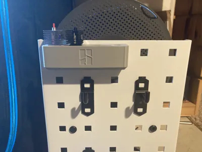 A1 Hotend Holder x 4 - Square Pegboard (Remix)