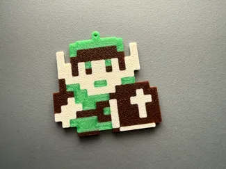 8 bit link keychain