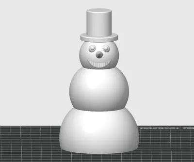 First Snow Man Model SNOWMAN - Free 3D Print Model - MakerWorld