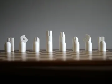 Letrero o emblema decorativo: Modernist Carl Aubock Chess Set — vista de referencia 2