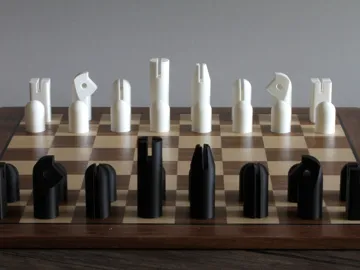 Letrero o emblema decorativo: Modernist Carl Aubock Chess Set — vista de referencia 4