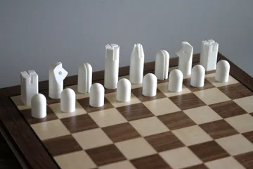 Letrero o emblema decorativo: Modernist Carl Aubock Chess Set — vista de referencia 3