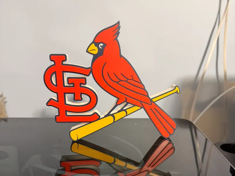St. Louis Cardinals Baseball Logo - Fan Art Decor