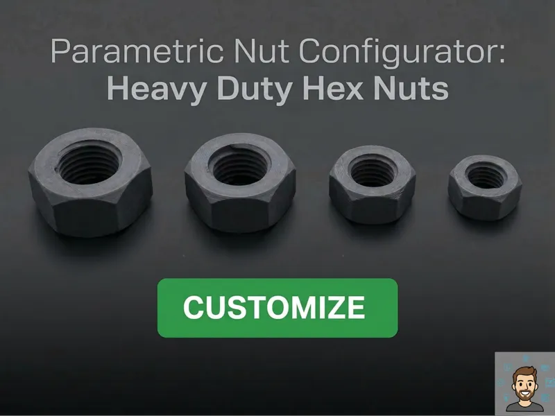 Parametric Nut Configurator: Heavy Duty Hex Nuts