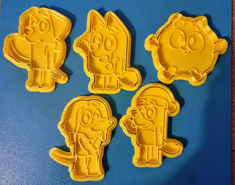 Bluey Cookie Cutter Set – Set of 5 (Set 2)
