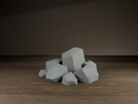 Collection de rochers low poly — photo 1