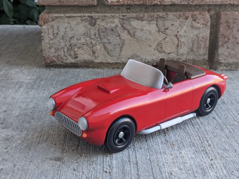 1950s European Sports Car (Pinewood Derby Shell)