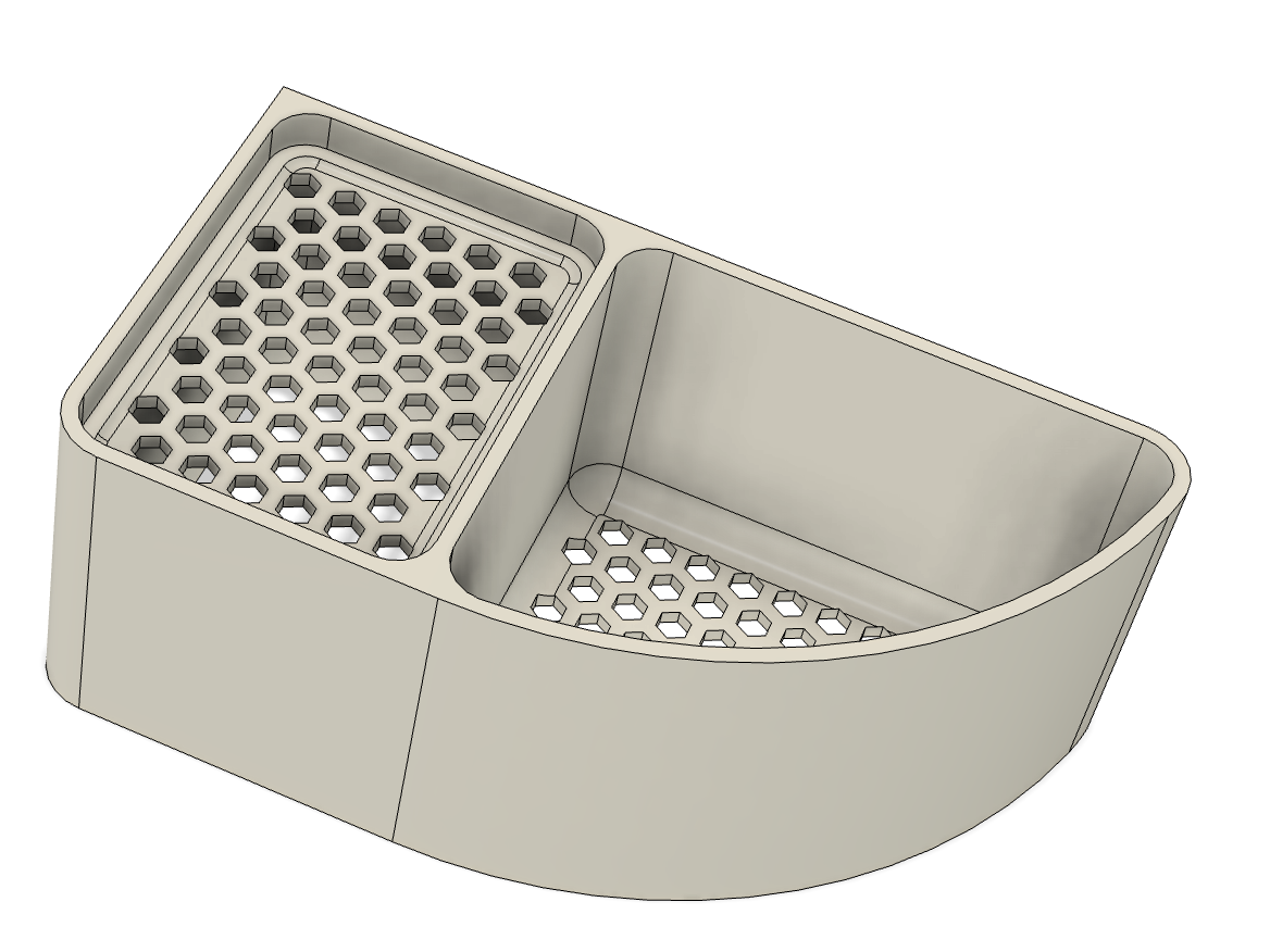 Porte Savon et Shampoing, douche minimaliste 3D model