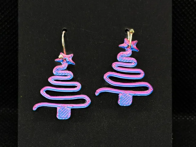 Xmas tree earrings
