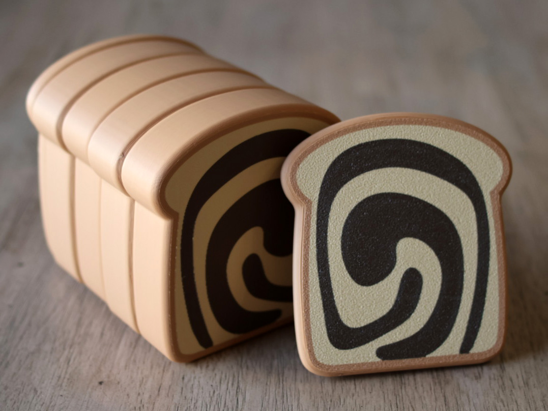 Miniatura 1 do modelo 3D Sliceable magnetic marble bread