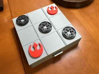 Star Wars Tic-Tac-Toe board with storage drawer