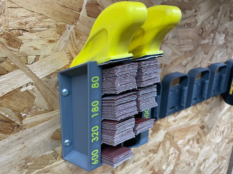 Mini Sander Storage Cubby