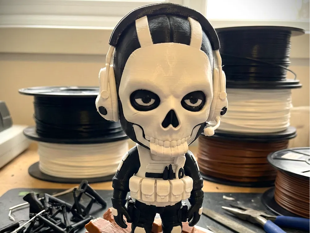 Cod Simon Rilety Call of Duty: Ghost / Chibi - Modelo gratuito para impressão 3D ...