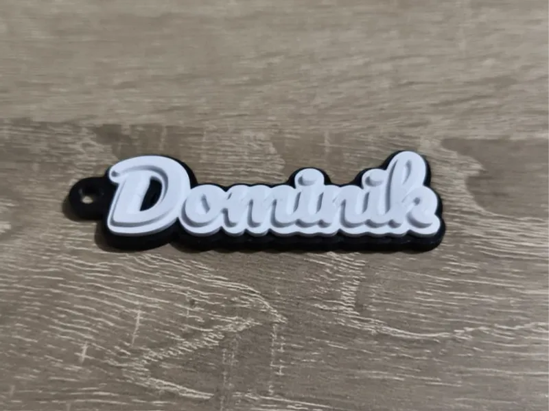 Keychain Dominik Multicolor Black/White
