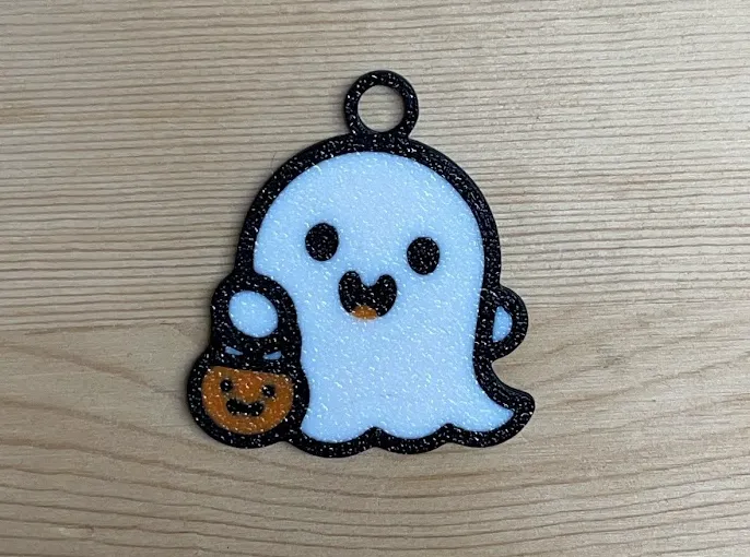 Cute Halloween Ghost Trick Or Treating Keychain or Garland by Fang ...