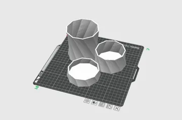 Organizador: Lapicero minimalista de triple compartimento — vista de referencia 3