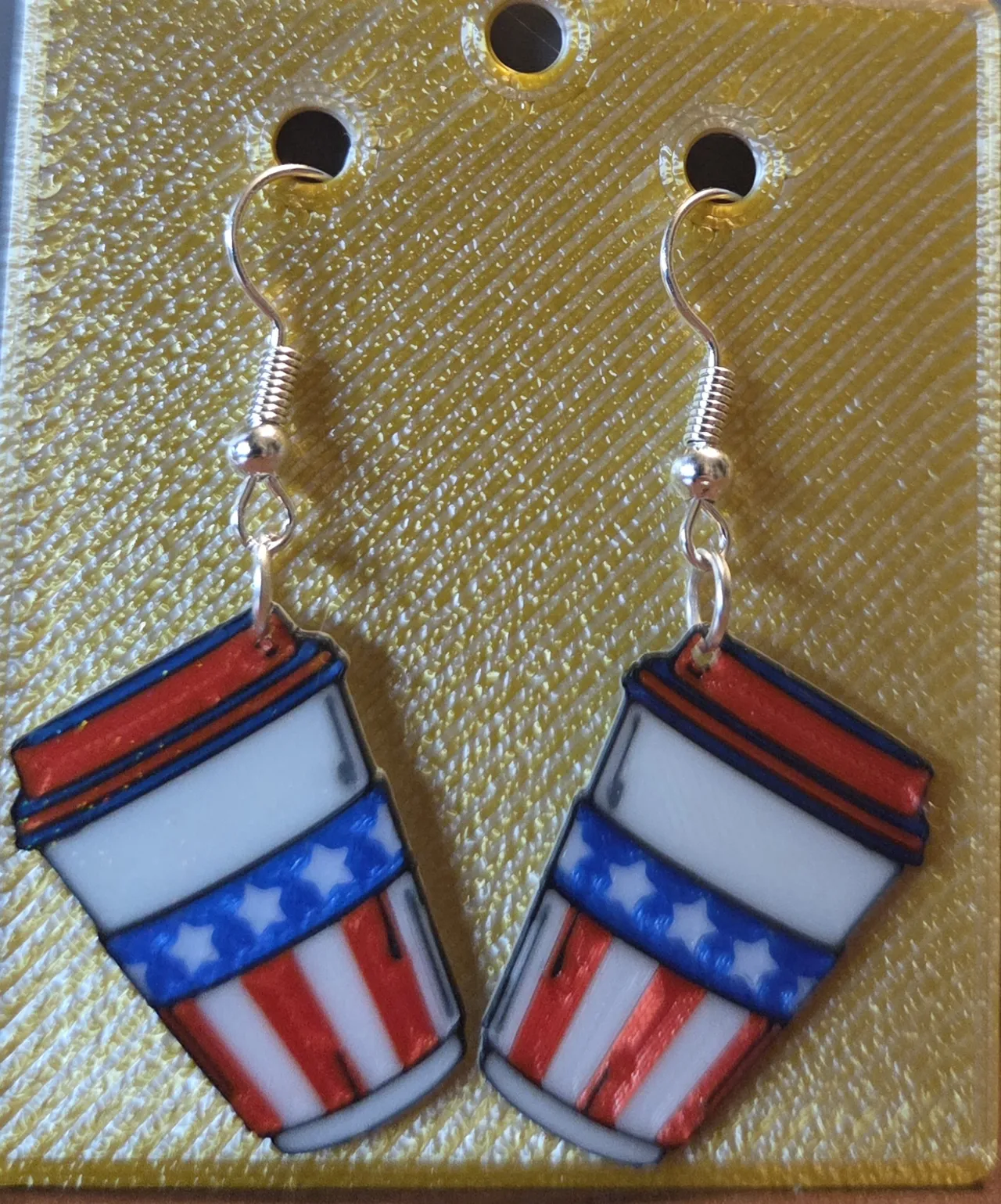 Patriotic Brew Earrings view 2