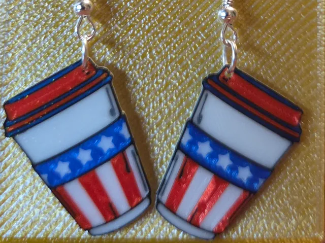 Patriotic Brew Earrings