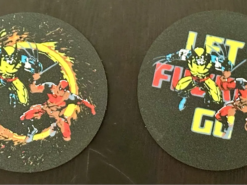 Deadpool and Wolverine Coasters