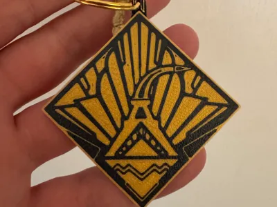 Chiaroscuro Light Emblem Keychain