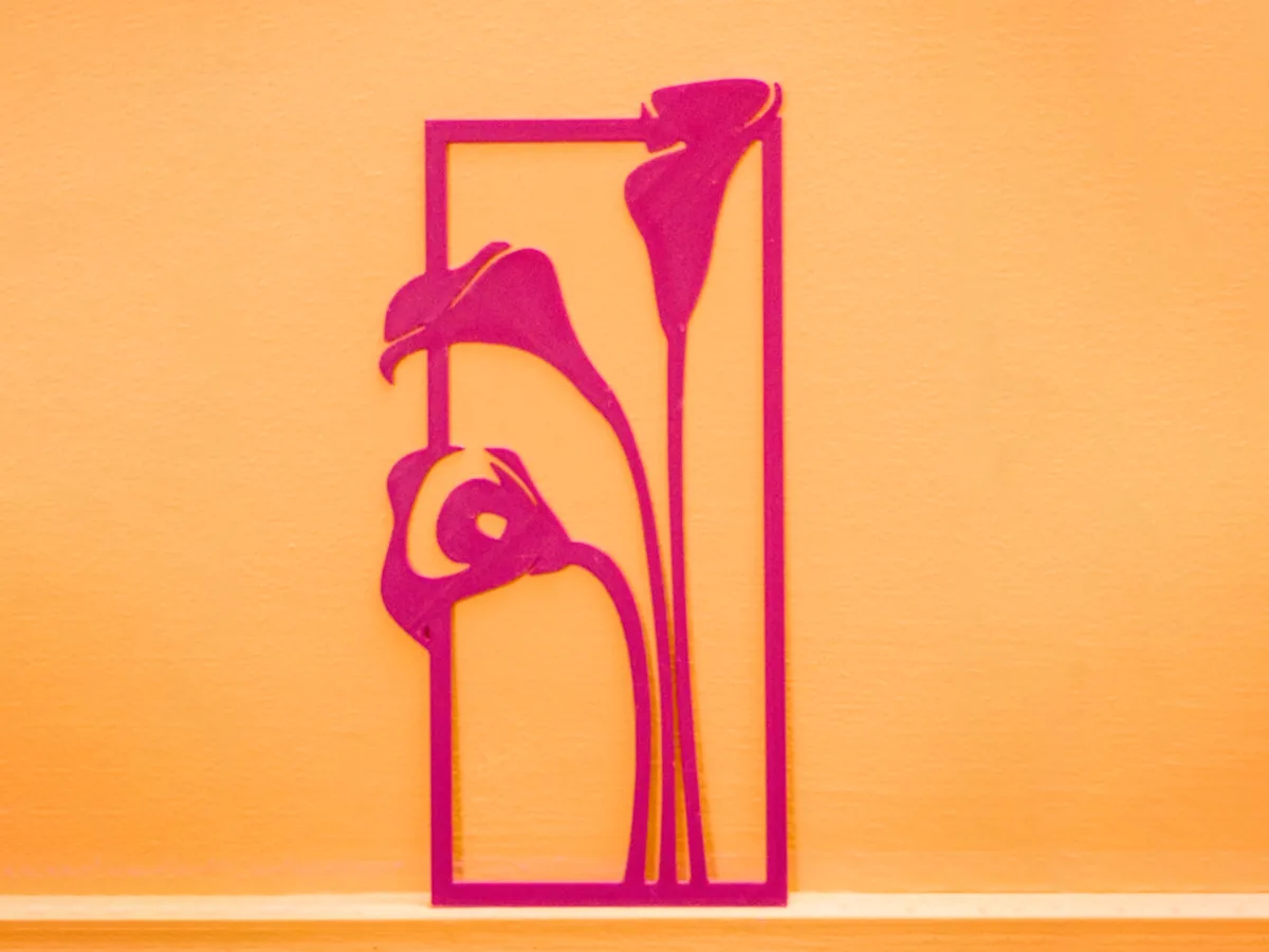 Décoration murale fleurs de lys calla