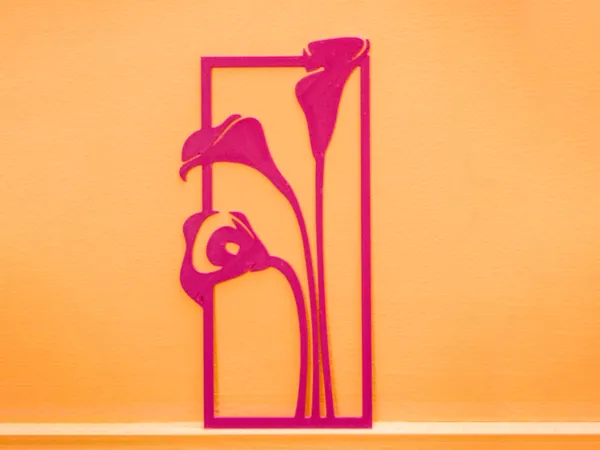 Décoration murale fleurs de lys calla