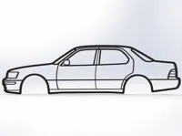 Lexus LS400 — art mural — photo 1
